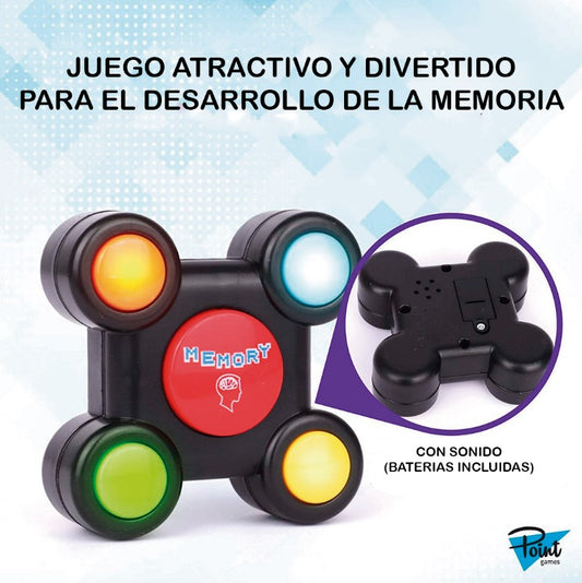 JUEGO DE MEMORIA CON LUCES Y SONIDO